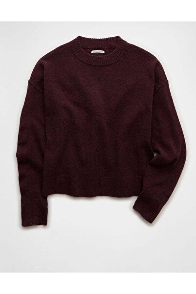 AMERICAN EAGLE سترة AE Whoa So Soft ياقة مرتفعة متوسطة الطول