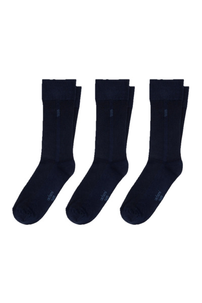 Cacharel 3 قطع من الجوارب الرجالية ذات النمط الشريطي