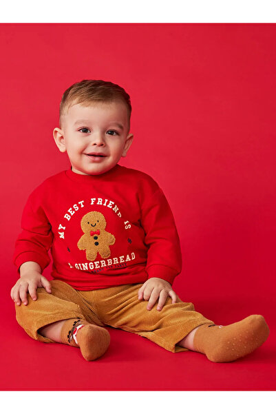 LC Waikiki Printed Baby Boy Sweatshirt and Pants 2-Pack