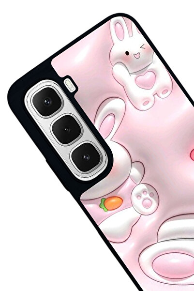 Aksel Kılıf Infinix Hot 60 Compatible Printed , Matte Black, Soft Silicone, Protective, Shock Absorbing Cover, Case