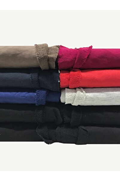 Yiğit Kumaş Set of 3 Yarn Combed Cotton Fabric, 10 Pcs Lengths 75-90 cm