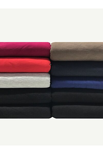 Yiğit Kumaş Set of 3 Yarn Combed Cotton Fabric, 10 Pcs Lengths 75-90 cm