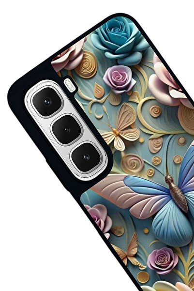 Aksel Kılıf Infinix Hot 60 Compatible Printed , Matte Black, Soft Silicone, Protective, Shock Absorbing Cover, Case