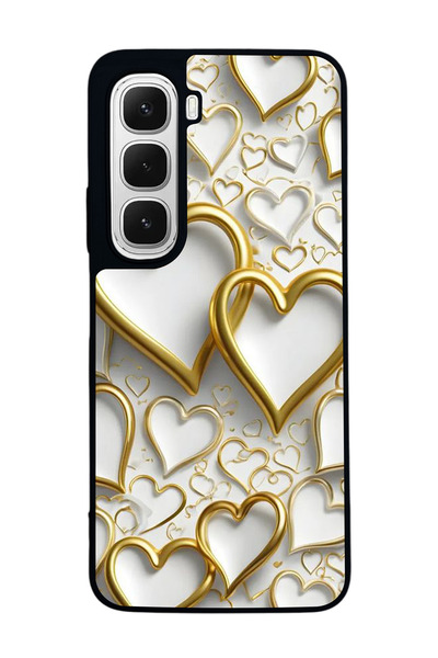 Aksel Kılıf متوافق مع هاتف INFINIX Hot 60 مطبوع ، أسود غير لامع، سيليكون ناعم...