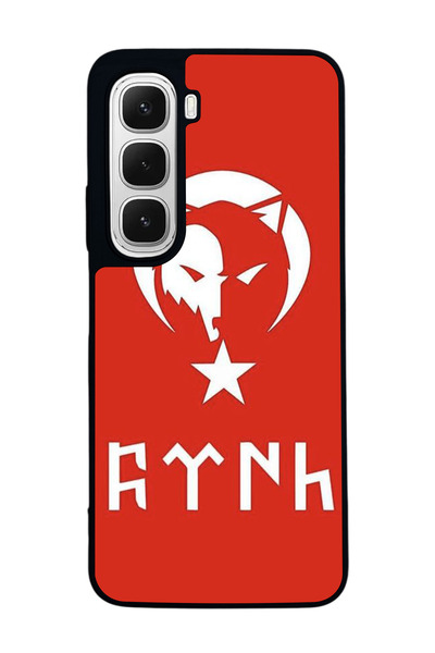 Aksel Kılıf متوافق مع هاتف INFINIX Hot 60 مطبوع ، أسود غير لامع، سيليكون ناعم...