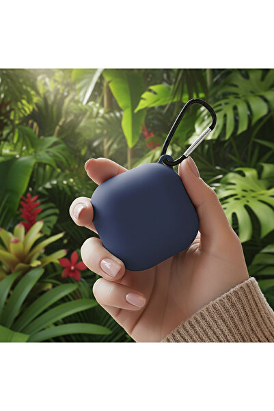 Samsung CaseOnn Galaxy Buds 2 - Buds 2 Pro Kılıf Askı Aparatlı Mat Silikon La...