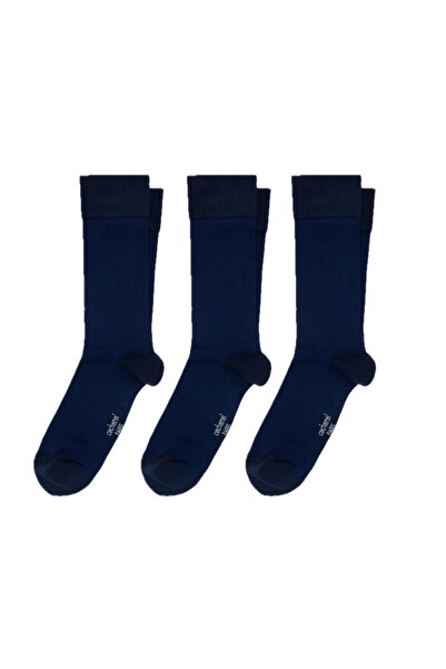 Cacharel 3'lü Erkek Soket Mikro Desenli Çorap