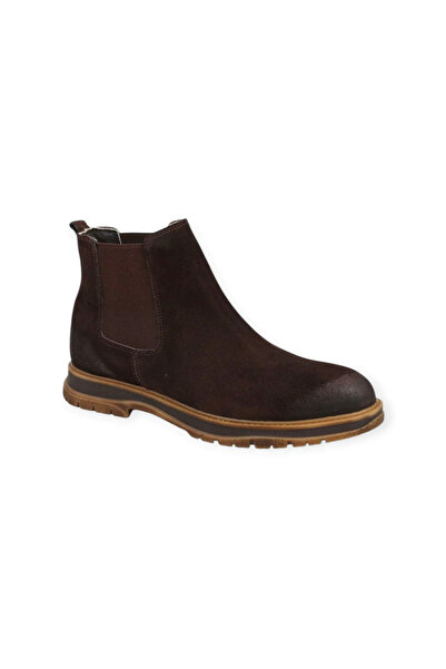 CHOPPER Genuine leather ankle length men's boots with non-slip thermal sole for daily use