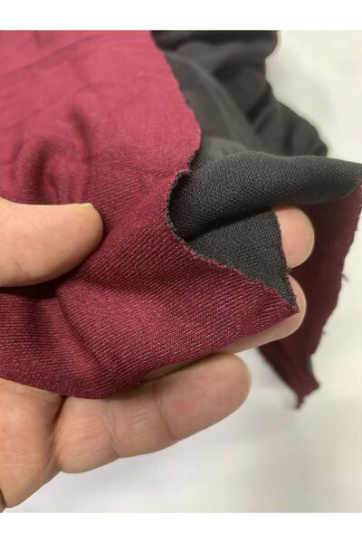 Yiğit Kumaş Ecrin Fabric Winter Combed Cotton, Piece 125X165 cm Burgundy Color