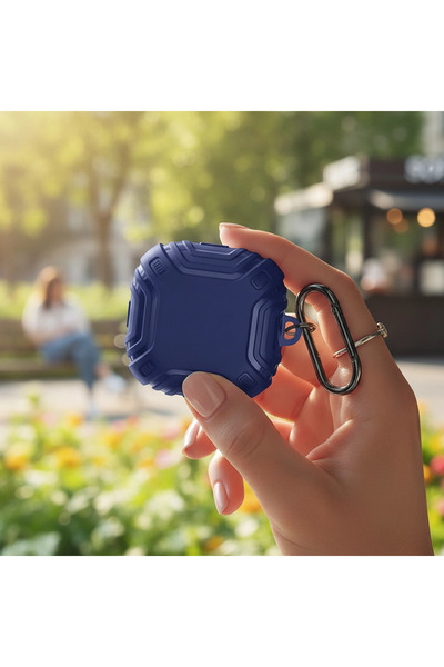 Samsung CaseOnn Galaxy Buds 2 - Buds 2 Pro Kılıf Darbe Emici Silikon Lacivert