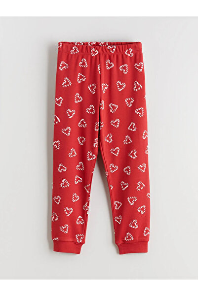 LC Waikiki Crew Neck Printed Girl's Pajama Set