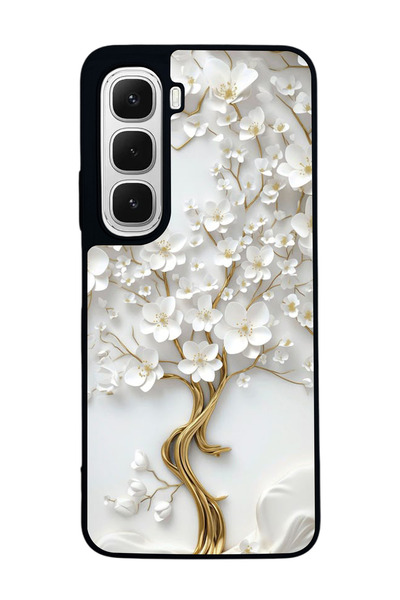 Aksel Kılıf متوافق مع هاتف INFINIX Hot 60 مطبوع ، أسود غير لامع، سيليكون ناعم...