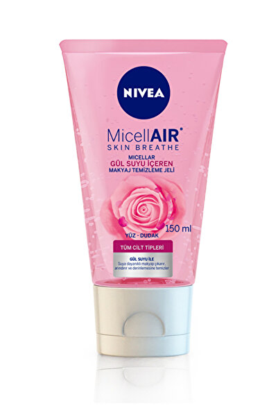 NIVEA Visage Micellair Gül Suyu İçeren Makyaj Temizleme Jeli 150 ml (5 ADET)