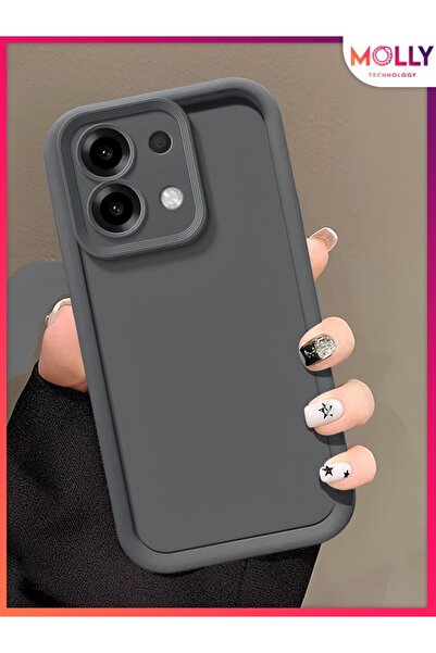 Molly Alpha Gray Edges Thick Pan Silicone Case for Xiaomi Redmi 15C