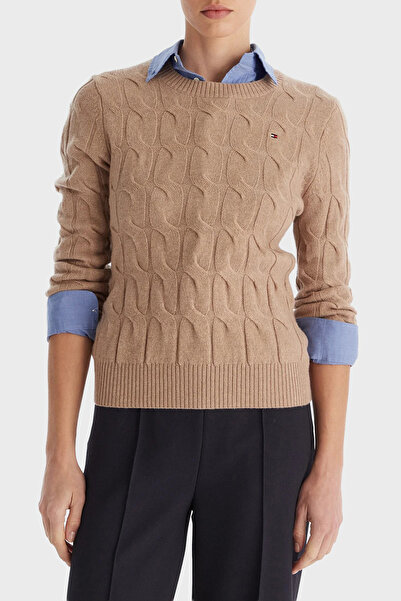 Tommy Hilfiger Yünlü Regular Fit Bisiklet Yaka Örgü Kazak KAZAK WW0WW43586 ADM