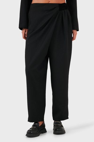 Via Dante Παντελόνι με κανονική εφαρμογή και κανονική μέση με φαρδύ πόδι ΠΑΝΤΕΛΟΝΙ 2687557721