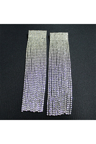 velve Μακριά σκουλαρίκια Zanya, με ημιπολύτιμες πέτρες, ασημένια, ZANYA1