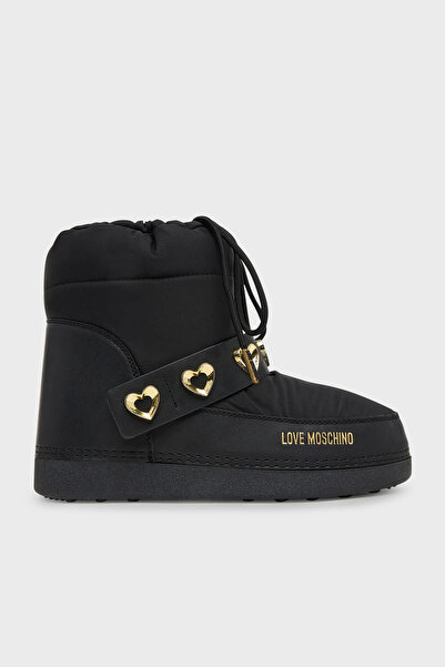Love Moschino Logo Belt Detailed Drawstring Snow Boots Snow Boots Ja24182G0Nisd00A
