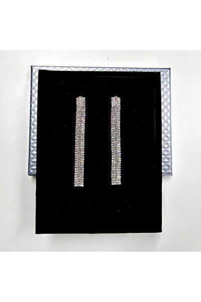 velve Μακριά, κομψά σκουλαρίκια, Murra, με πέντε χορδές από ημιπολύτιμες πέτρες, Ασήμι