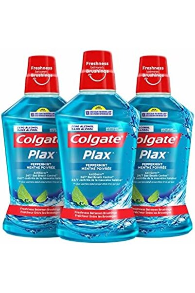 G1CR غسول الفم بلاكس بنكهة النعناع، 500 مل (عبوة من 3 قطع)