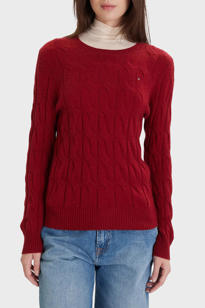 Tommy Hilfiger Yünlü Regular Fit Bisiklet Yaka Örgü Kazak KAZAK WW0WW43586 XIT