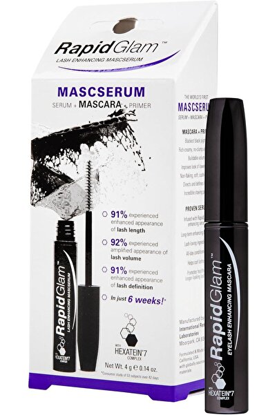 RapidLash RapidGlam Mascara with Lash-Enhancing Serum, 0.14 oz (4 g), Black