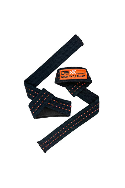 Dex Supports Weightlifting Strap Fitness Strap Lifting Straps Pro Orange