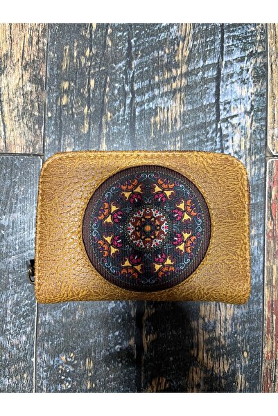 Street Bag Ethnic Authentic Patterned Useful Wallet with Card Holder and Coin Compartment