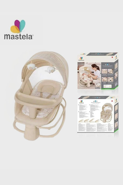 Mastela ماستيلا هزاز ومهد أطفال 4 في 1 مع موسيقى واهتزاز