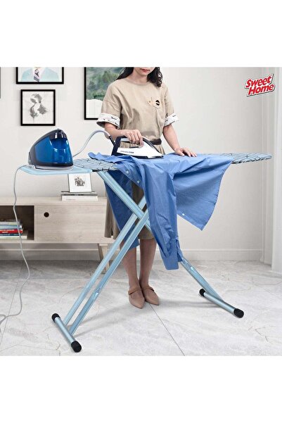 Sweet Home Premium Foldable Ironing Board with Heat-Resistant Cover, Adjustable Height