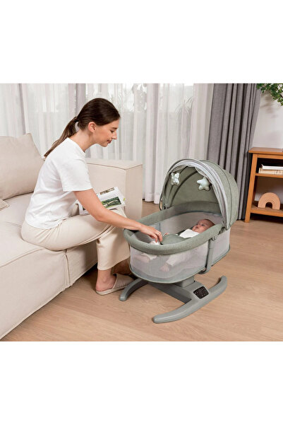 Mastela 7-in-1 Smart Electric Baby Crib/Swing with App Control
