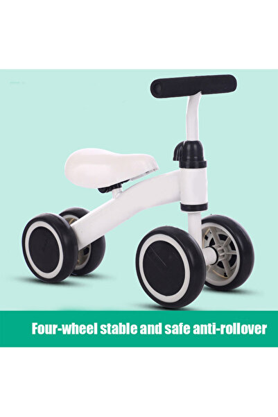 Ma Baby Baby Balance Bike, Tricycle for Kids, 4 Wheels Bicycle for Age 1-3 Years Boys and Girls