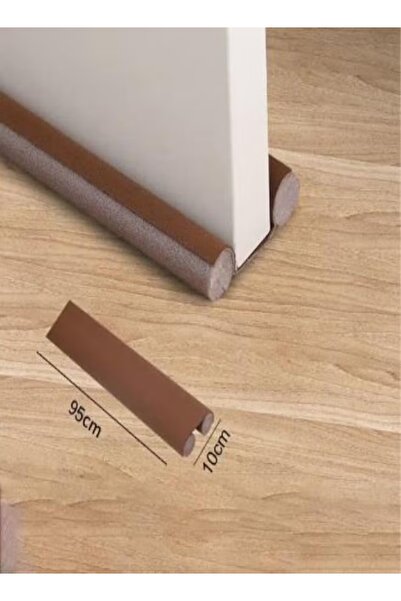 Generic 1Pc Door Bottom Sealing Strip Guard 95cm Draft Stopper Foam Weatherstrip Wind Dust Blocker (Brown)