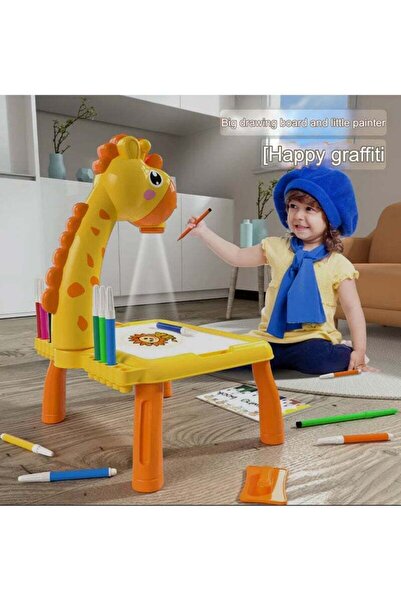 Generic Adjustable Rotating Kids Projector Painting With 12 Colour Markers And 48 Patterns To Trace