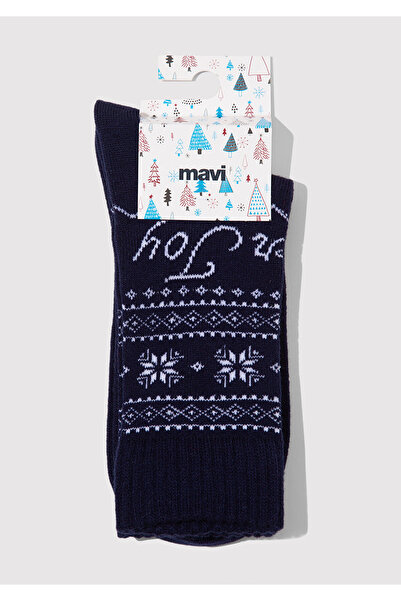 Mavi Navy Blue Boat Socks 0912131-70500