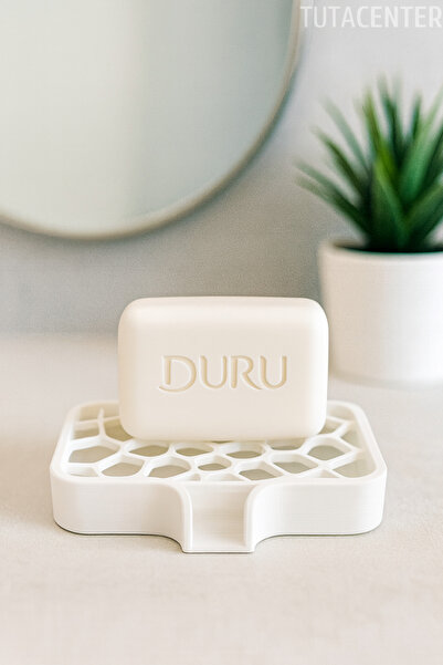 TUTACENTER Modern Su Tutmayan Kendinden Boşaltmalı Sabunluk Katı Sabunluk Pla...