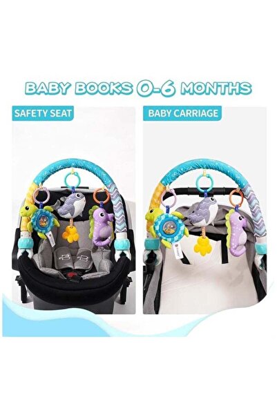 Generic Baby Stroller Arch Toy, Musical Car Seat & Stroller Toy with Animal Accessories