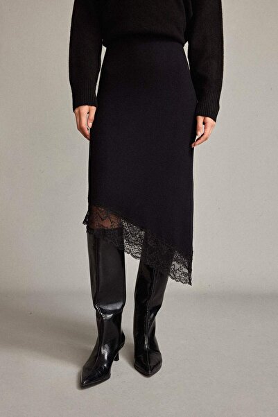 DeFacto Slim Fit Slim Fit Regular Waist Midi Skirt G6622Ax25Wn