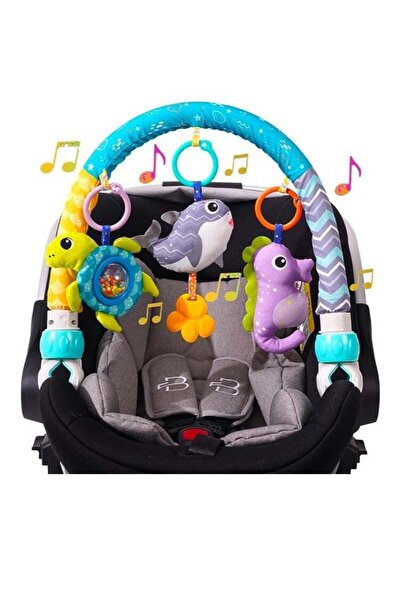 Generic Baby Stroller Arch Toy, Musical Car Seat & Stroller Toy with Animal Accessories