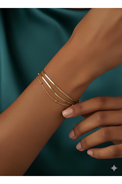 İNN JEWELLERY Steel Bracelet Tarnish Resistant Antiallergic Dorica Figured (2 Years Importer Warranty)