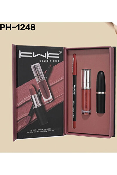 MAYDREAM KWK PH-1248 Long-lasting lipstick set + lip gloss + lip liner