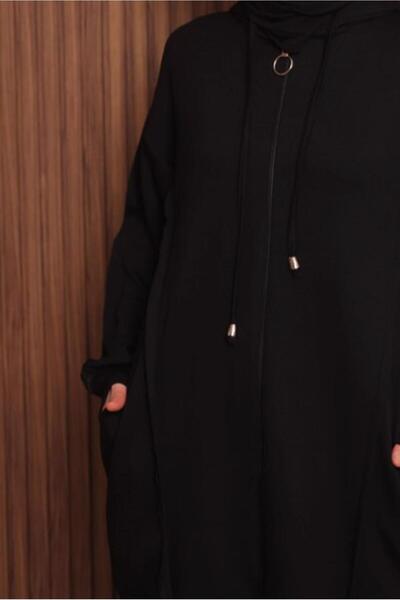 TRENDTESETTÜR Women's Black Pants with K Hooded Set t 1017