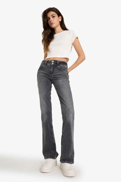 DeFacto Low Waist Long Jean Washable Pants G2527Ax25Wn