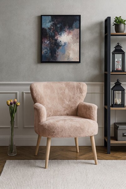 WATERYBROOK Modern Welsoft Berjer Koltuk – Demonte Ahşap Ayak – 12 Renk Seçeneği