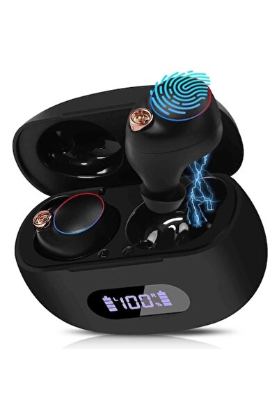 BECVER Căști wireless YYK-590 cu anulare a zgomotului, Bluetooth 5.2, control...