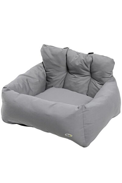 Artool Car seat for dog/cat, soft bed type, Oxford fabric, cotton, with belts, grey, 50x54x33 cm