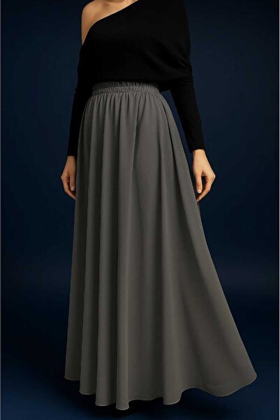 Gümüş Koleksiyon Şifon Etek