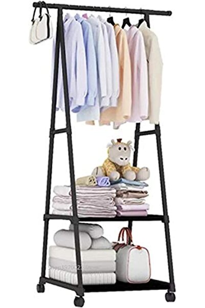 Miskat Trading Clothes Stand and organizer Metal- Black