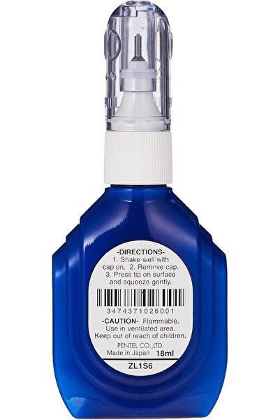 Pentel زجاجة قلم تصحيح ZL1S6 سعة 18 مل