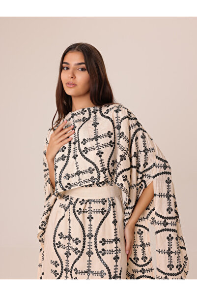 IKKXA Geometric Luxury Embroidered Jalabiya